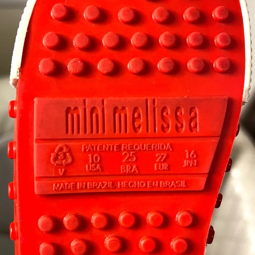 Mini Mellisa Polibolha Disney Mickey Mouse Red Bubbled Sneakers size 10 - Picture 9 of 13